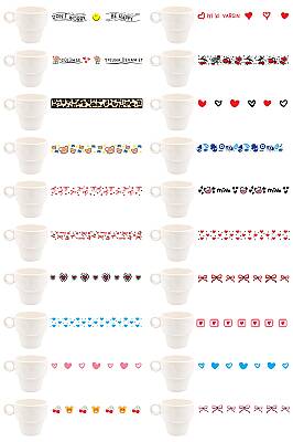 KARIŞIK-İKİLİ ESPRESSO BARDAĞI - 45Lİ SET - 1