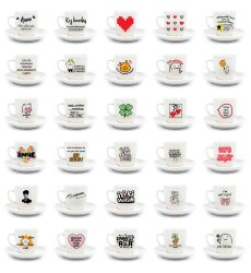 KARIŞIK-KLASİK TÜRK KAHVESİ FİNCANI - 60LI - 