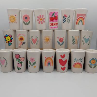 KARIŞIK-SERAMİK PANDORA MUM - 30LU - 1