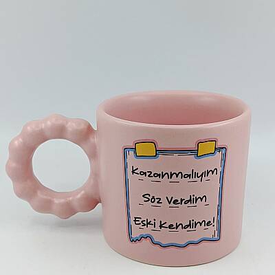 KAZANMALIYIM-PRENSES KUPA - PEMBE GÖVDE PEMBE SAP - 1