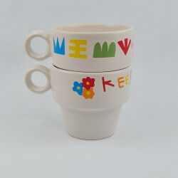 KEEP GOİNG & KEEP GOİNG İKONLAR-İKİLİ ESPRESSO BARDAĞI - TRANSPARAN - 