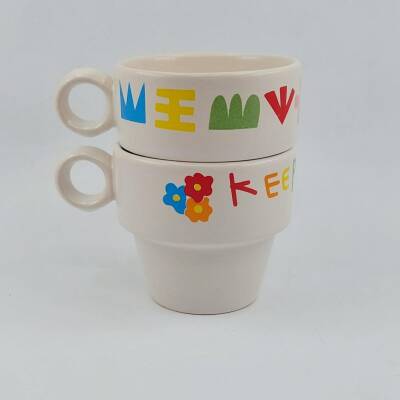 KEEP GOİNG & KEEP GOİNG İKONLAR-İKİLİ ESPRESSO BARDAĞI - TRANSPARAN - 1