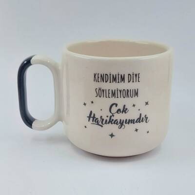 KENDİMİM DİYE SÖYLEMİYORUM - ARYA ÇAY FİNCANI - YEŞİL SAP - 1