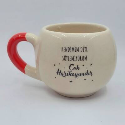 KENDİMİM DİYE SÖYLEMİYORUM - BALON KUPA - KIRMIZI SAP - 1