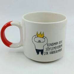 KENDİMİM DİYE SÖYLEMİYORUM-TAÇLI-D KUPA - TURUNCU SAP - 