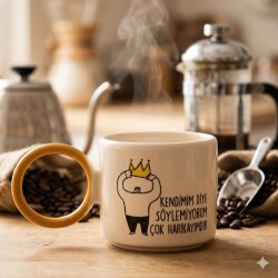 KENDİMİM DİYE SÖYLEMİYORUM-TAÇLI-O KUPA - SARI SAP - 