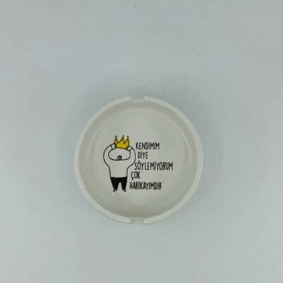 KENDİMİM DİYE SÖYLEMİYORUM-TAÇLI-YUVARLAK KÜÇÜK KÜLLÜK - TRANSPARAN - 1