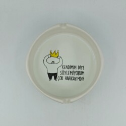 KENDİMİM DİYE SÖYLEMİYORUM-TAÇLI-YUVARLAK KÜLLÜK - TRANSPARAN GÖVDE - 