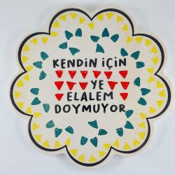 KENDİN İÇİN YE ELALEM DOYMUYOR ÜÇGENLİ-NİHALE - TRANSPARAN GÖVDE - 