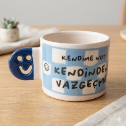 KENDİNDEN VAZGEÇME-SMİLE KUPA - KOBALT SAP - 