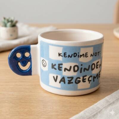 KENDİNDEN VAZGEÇME-SMİLE KUPA - KOBALT SAP - 1