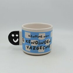 KENDİNDEN VAZGEÇME-SMİLE KUPA - SİYAH SAP - 