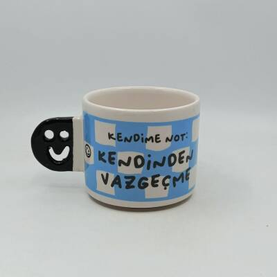 KENDİNDEN VAZGEÇME-SMİLE KUPA - SİYAH SAP - 1