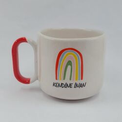 KENDİNE İNAN-ARYA ÇAY FİNCANI - KIRMIZI SAP - 