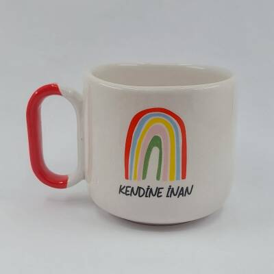 KENDİNE İNAN-ARYA ÇAY FİNCANI - KIRMIZI SAP - 1