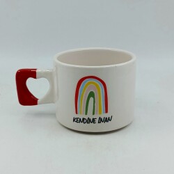 KENDİNE İNAN-KALP KUPA - KIRMIZI SAP - 