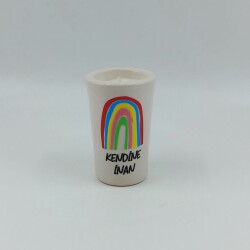 KENDİNE İNAN-SERAMİK PANDORA MUM - TEKLİ - 