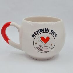 KENDİNİ SEV - BALON KUPA - KIRMIZI SAP - 