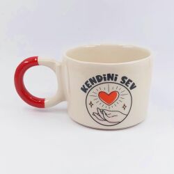 KENDİNİ SEV - DÜĞÜM KUPA - KIRMIZI SAP - 