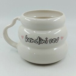 KENDİNİ SEV KALP-KOVAN KUPA - TRANSPARAN SAP - 