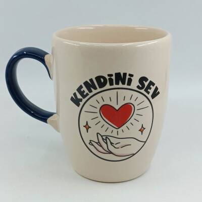 KENDİNİ SEV - OVAL KUPA - KOBALT SAP - 1
