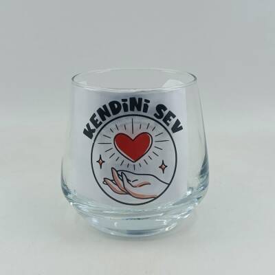 KENDİNİ SEV-VİSKİ BARDAĞI - ŞEFFAF - 1