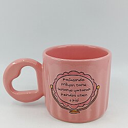 KENDİNİ ÜZEN-EROS KUPA - PEMBE SAP PEMBE GÖVDE - 