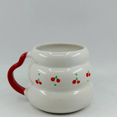 KİRAZ PATTERN-KOVAN KUPA - KIRMIZI SAP - 1