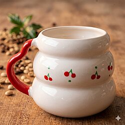 KİRAZ PATTERN-KOVAN KUPA - KIRMIZI SAP - 