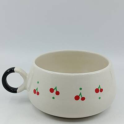 KİRAZ PATTERN-LUNA KUPA - SİYAH SAP - 1