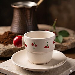 KİRAZ PATTERN-PUNTO FİNCAN - KIRMIZI SAP - 