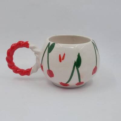 KİRAZ TEK - 3D-ÖRGÜLÜ BALONCUK KUPA - 3D - 1