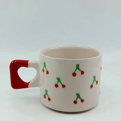 KİRAZLAR - 3D-KALP KUPA - 3D - 1