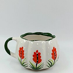 KIRMIZI GELİNCİK - 3D-ÇİÇEK KUPA - 3D - 