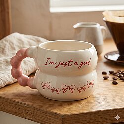 KIRMIZI IM JUST A GİRL-HARMONİ KUPA - PEMBEE SAP - 
