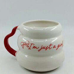 KIRMIZI IM JUST A GİRL-KOVAN KUPA - KIRMIZI SAP - 