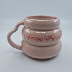 KIRMIZI IM JUST A GİRL-KOVAN KUPA - PEMBE SAP PEMBE GÖVDE - 