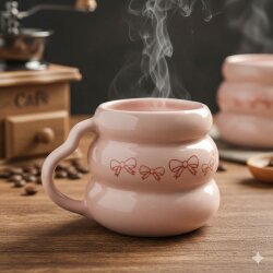 KIRMIZI IM JUST A GİRL-KOVAN KUPA - PEMBE SAP PEMBE GÖVDE - 