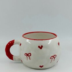 KIRMIZI KALP KURDELE - 3D-TONTİK KUPA - 3D - 