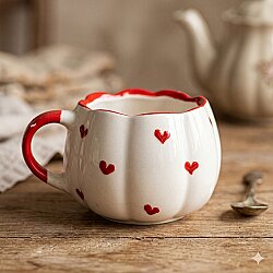 KIRMIZI KALPLER SARMAL - 3D-ÇİÇEK KUPA - 3D - 