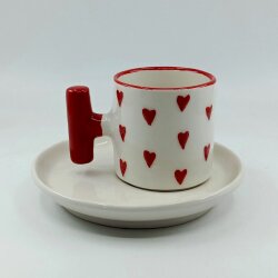 KIRMIZI KALPLER SARMAL - 3D-T TÜRK KAHVESİ FİNCANI - 3D - 