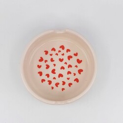 KIRMIZI KALPLER SARMAL-YUVARLAK KÜÇÜK KÜLLÜK - TRANSPARAN - 