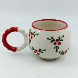 KIRMIZI KOKİNA ÇİÇEĞİ - 3D -BALONCUK KUPA - 3D - 