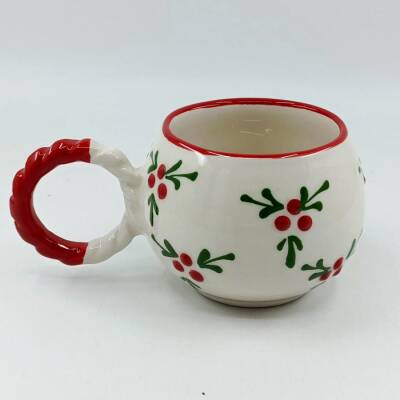 KIRMIZI KOKİNA ÇİÇEĞİ - 3D -BALONCUK KUPA - 3D - 1