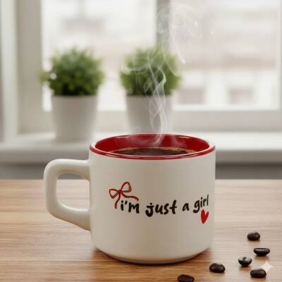 KIRMIZI KURDELE IM JUST A GİRL-VENUS KUPA - KIRMIZI İÇ - 1