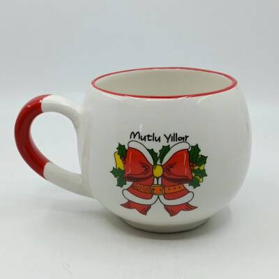 KIRMIZI KURDELE MUTLU YILLAR-BALON KUPA - KIRMIZI SAP KIRMIZI TURNET - 1