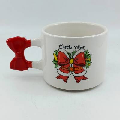 KIRMIZI KURDELE MUTLU YILLAR-KURDELE KUPA - KIRMIZI SAP - 1