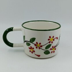 KIRMIZI SARMAŞIKLI ÇİÇEKLER - 3D-ÖZEL FORM - 3D - 