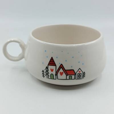 KIRMIZI ŞİRİN EVLER-LUNA KUPA - TRANSPARAN - 1