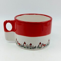 KIRMIZI ŞİRİN EVLER-POLO KUPA - KIRMIZI ÜST - 